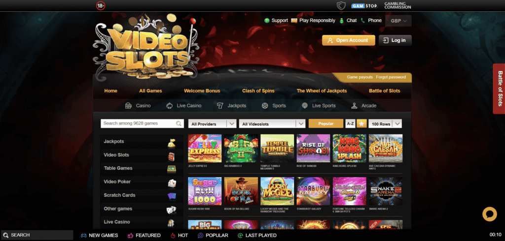 Videoslots UK review