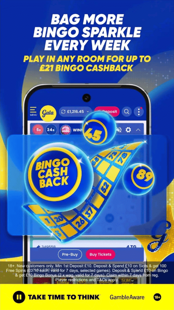 gala bingo cashback